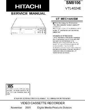 Service manual Hitachi VT-L4024E ― Manual-Shop.ru