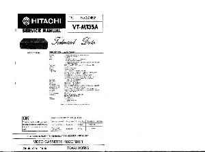 Сервисная инструкция Hitachi VT-M135A ― Manual-Shop.ru