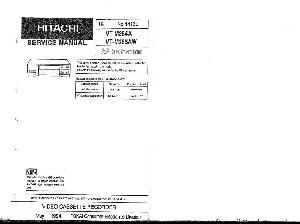 Service manual Hitachi VT-M284A, VT-M285AW ― Manual-Shop.ru