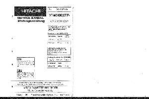 Сервисная инструкция Hitachi VT-M340E ― Manual-Shop.ru