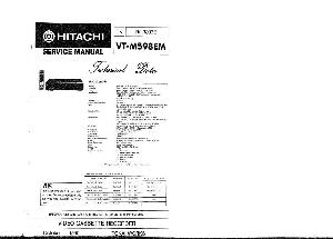 Сервисная инструкция HITACHI VT-M598EM ― Manual-Shop.ru