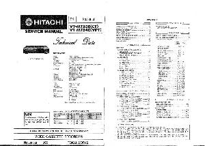 Сервисная инструкция HITACHI VT-M753E, VT-M754E ― Manual-Shop.ru