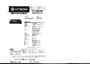 Сервисная инструкция HITACHI VT-M838E ― Manual-Shop.ru