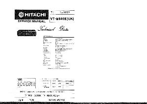 Сервисная инструкция HITACHI VT-M840E ― Manual-Shop.ru