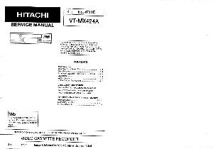 Сервисная инструкция Hitachi VT-MX424A ― Manual-Shop.ru