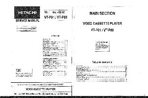 Service manual Hitachi VT-P81, VT-P85 ― Manual-Shop.ru