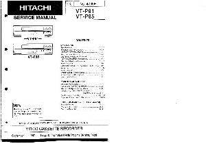 Сервисная инструкция Hitachi VT-P91 P95 ― Manual-Shop.ru