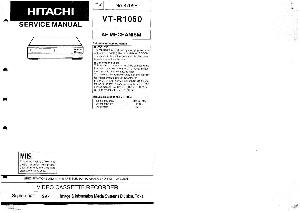 Сервисная инструкция Hitachi VT-R1050 ― Manual-Shop.ru