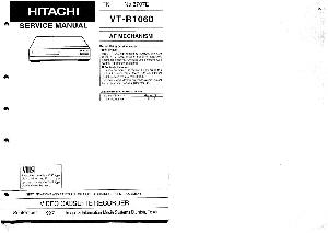 Сервисная инструкция Hitachi VT-R1060 ― Manual-Shop.ru