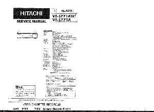 Сервисная инструкция Hitachi VT-S771AW, VT-S772A ― Manual-Shop.ru