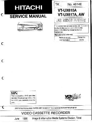 Сервисная инструкция Hitachi VT-UX615A, VT-UX617A ― Manual-Shop.ru