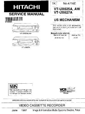 Сервисная инструкция Hitachi VT-UX625A, VT-UX627A ― Manual-Shop.ru