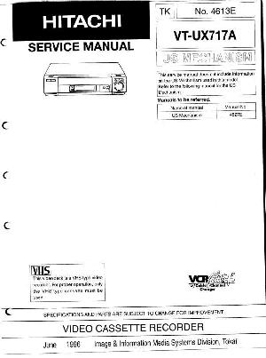 Сервисная инструкция Hitachi VT-UX717A ― Manual-Shop.ru