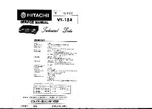 Сервисная инструкция Hitachi VY-15A ― Manual-Shop.ru