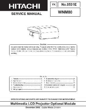 Service manual Hitachi WN-M80 ― Manual-Shop.ru