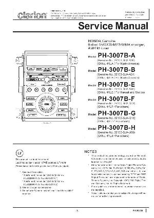 Сервисная инструкция Clarion PH-3007B ― Manual-Shop.ru