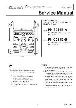 Сервисная инструкция Clarion PH-3011BA, BB ― Manual-Shop.ru
