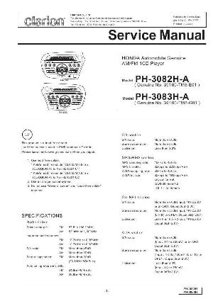 Сервисная инструкция Clarion PH-3082HA, PH-3083HA ― Manual-Shop.ru