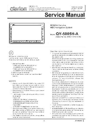 Сервисная инструкция Clarion QY-5005HA ― Manual-Shop.ru