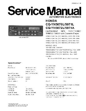 Сервисная инструкция Panasonic CQ-YH5070, CQ-YH5071, CQ-YH5072, CQ-YH5074 ― Manual-Shop.ru