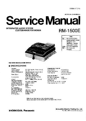 Сервисная инструкция Panasonic RM-1500E ― Manual-Shop.ru