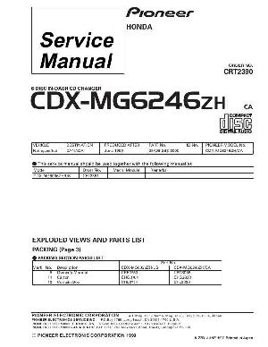 Сервисная инструкция Pioneer CDX-MG6246ZH ― Manual-Shop.ru