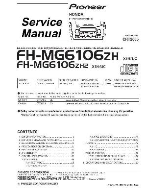 Сервисная инструкция Pioneer FH-MG6106 ― Manual-Shop.ru