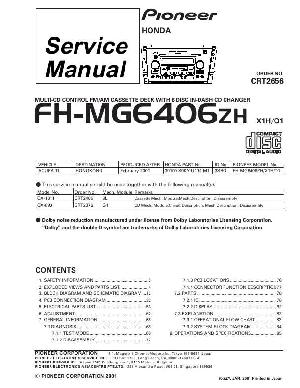 Service manual Pioneer FH-MG6406 ― Manual-Shop.ru