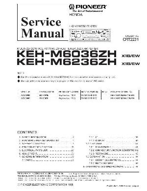 Сервисная инструкция Pioneer KEH-M6036, KEH-M6236 ― Manual-Shop.ru