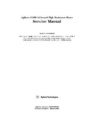 Service manual HP (Agilent) 4349B RESISTANCE METER ― Manual-Shop.ru