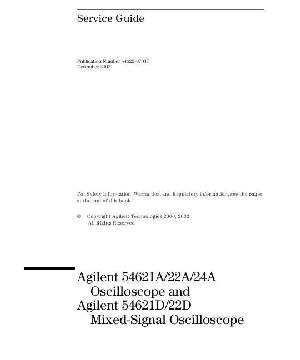 Service manual HP (Agilent) 54621A D 54622A D OSCILLOSCOPE ― Manual-Shop.ru