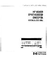 Service manual HP (Agilent) 8340B SYNTHESIZED SWEEPER