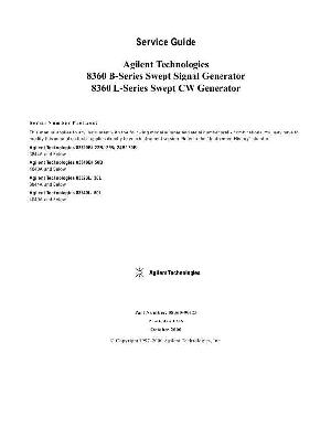 Service manual HP (Agilent) 8360B SWEPT SIGNAL GENERATOR ― Manual-Shop.ru
