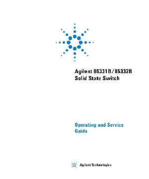 Service manual HP (Agilent) 85331B 85332B SOLID STATE SWITCH ― Manual-Shop.ru