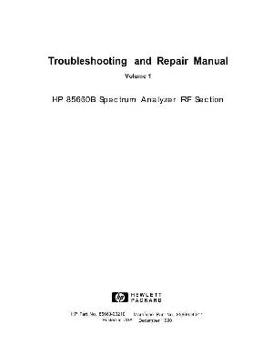 Сервисная инструкция HP (Agilent) 85660B SPECTRUM ANALYZER ― Manual-Shop.ru