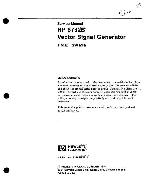 Сервисная инструкция HP (Agilent) 8782B SIGNAL GENERATOR