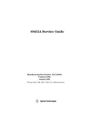 Service manual HP (Agilent) 89431A DOWNCONVERTER ― Manual-Shop.ru