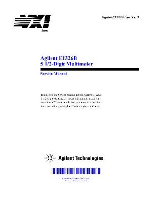 Service manual HP (Agilent) E1326B DIGIT MULTIMETER ― Manual-Shop.ru