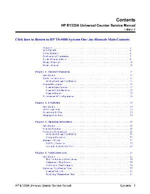 Service manual HP (Agilent) E1333 UNIVERSAL COUNTER ― Manual-Shop.ru