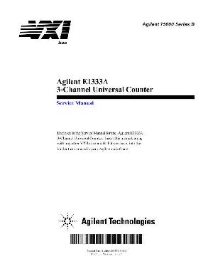 Service manual HP (Agilent) E1333A UNIVERSAL COUNTER ― Manual-Shop.ru