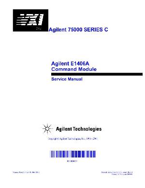 Service manual HP (Agilent) E1406A COMMAND MODULE ― Manual-Shop.ru