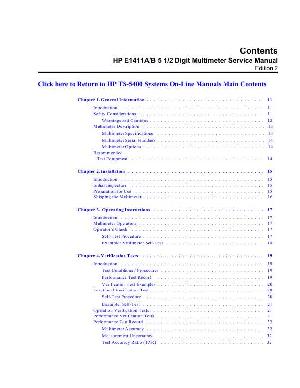 Service manual HP (Agilent) E1411 DIGITAL MULTIMETER ― Manual-Shop.ru