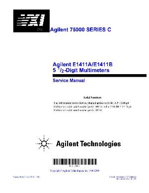 Service manual HP (Agilent) E1411A E1411B MULTIMETER ― Manual-Shop.ru