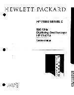 Service manual HP (Agilent) E1426A DIGITIZING OSCILLOSCOPE