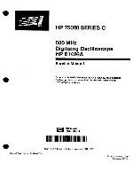 Service manual HP (Agilent) E1426A DIGITIZING OSCILLOSCOPE