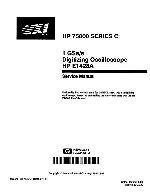 Service manual HP (Agilent) E1428A DIGITIZING OSCILLOSCOPE