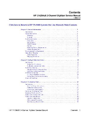 Сервисная инструкция HP (Agilent) E1429 DIGITIZER ― Manual-Shop.ru