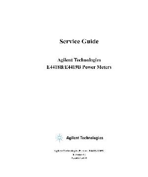 Service manual HP (Agilent) E4418B E4419B POWER METER ― Manual-Shop.ru