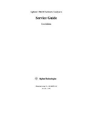 Service manual HP (Agilent) E5061B NETWORK ANALYZER ― Manual-Shop.ru