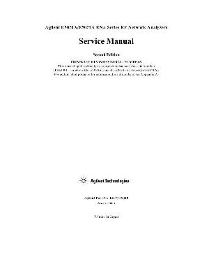 Service manual HP (Agilent) E5070A E5071A NETWORK ANALYZER ― Manual-Shop.ru